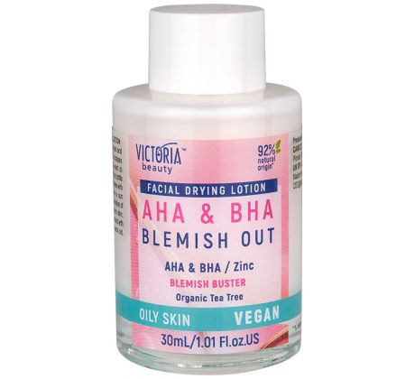 Victoria Beauty Tonizačná pleťová voda proti akné a pigmentovým škvrnám s AHA a BHA kyselinami 30 ml