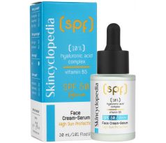 Skincyclopedia Hydratačný pleťový krém–sérum s kyselinou hyalurónovou a ochranou proti slnku SPF50 30 ml