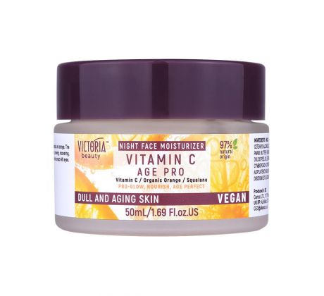 Victoria Beauty Age Pro Nočný pleťový krém s vitamínom C a skvalánom 50 ml