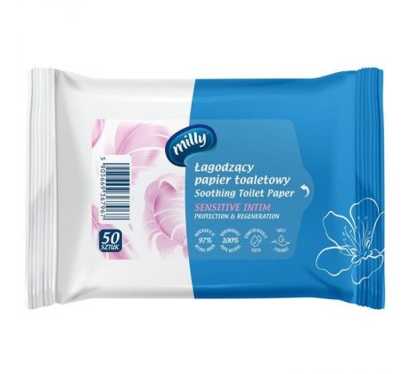 MIlly Vlhčený toaletný papier Sensitive Intim 50ks