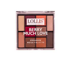 Lollis Paletka 10 očných tieňov 01 Berry Much Love 20g