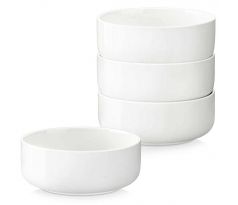 LUNA Ivory White Sada misiek z porcelánu 770ml 4ks