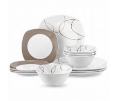NIKITA 12-dielna jedálenská porcelánová sada