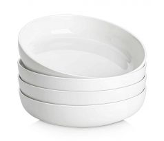 LUNA Ivory White Sada misiek na cestoviny z porcelánu 1380ml 4ks