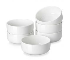 LUNA Ivory White Sada misiek z porcelánu 770ml 6ks