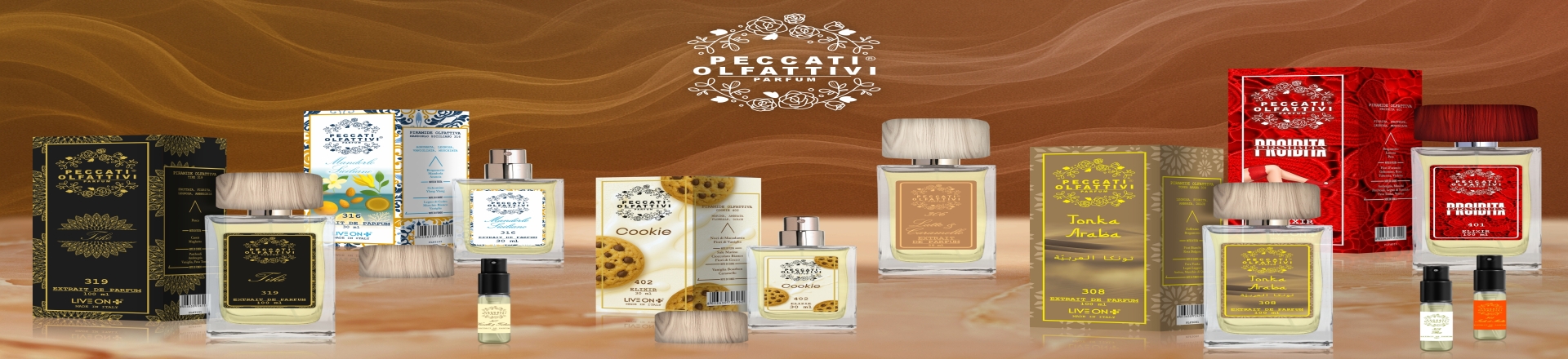 Peccati Olfattivi koncentrácia od parfumu po elixír