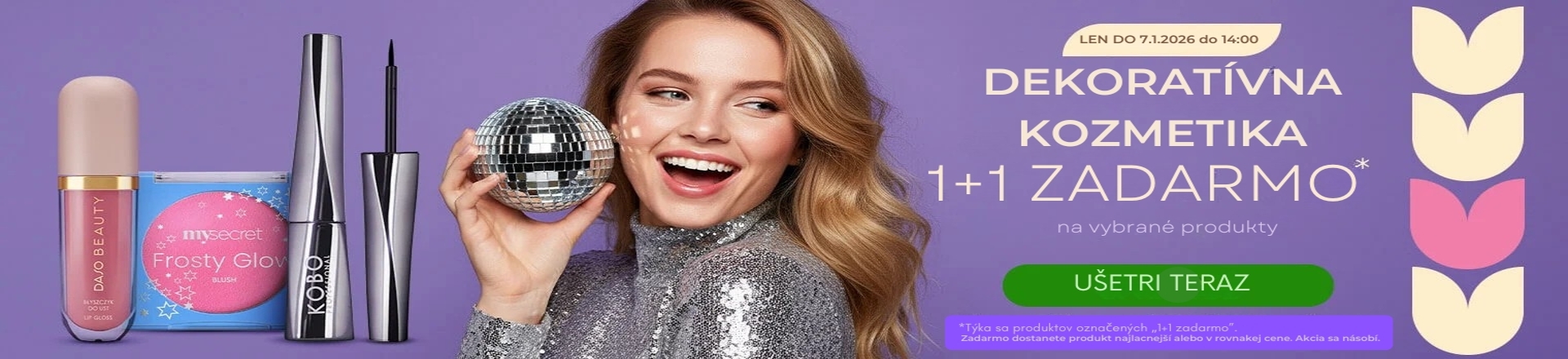 Dekoratívna kozmetika 1+1 zadarmo