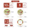 Elk & Santa 18 dielna jedálenská súprava tanierov