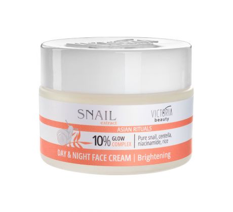 Victoria Beauty Asian Rituals Rozjasňujúci denný a nočný pleťový krém so slimačím slizom 50 ml
