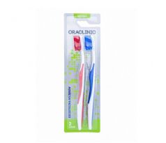Oraclinic Basic zubná kefka medium 2ks