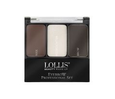 Lollis Eyebrow Professional Set Sada na úpravu obočia 03 Dark 5g