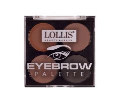 Lollis Eyebrow Palette Paleta tieňov na obočie 01 Brown 16g