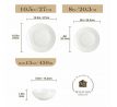 JERA 12 dielna jedálenská sada kostný porcelán