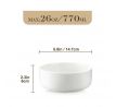 LUNA Ivory White Sada misiek z porcelánu 770ml 6ks