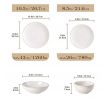 LYDIA Antique White Mixed Motif 16-dielna jedálenská kameninová sada