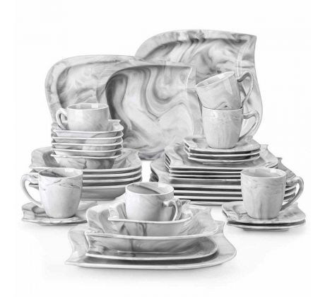 ELVIRA MARBLE 36 dielna porcelánová jedálenská sada