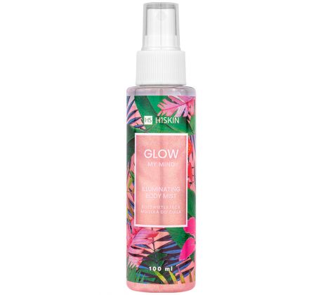 HiSkin Trblietavá telová hmla Glow My Mind Pink 100 ml