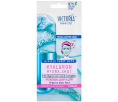 Victoria Beauty Hyaluron Hydra Shot 7 minútová Pleťová maska na tkanine 20 ml