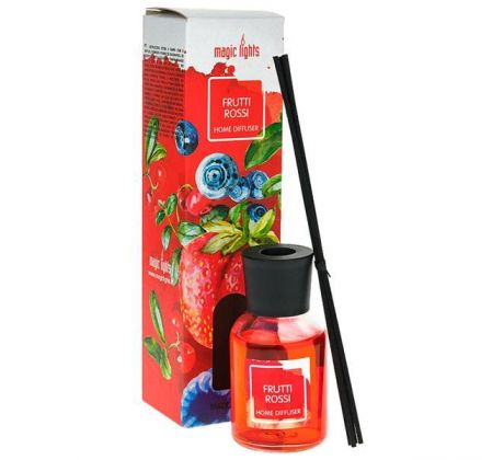 Magic Lights Difuzér s ratanovými paličkami Červené ovocie 50 ml