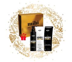 Mihi Body Telový krém s chladivým účinkom 150 ml +  Masážny olej na telo 140 ml + Telový peeling Perfect Citrus 150 ml darčeková sada