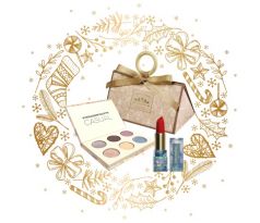 Mihi Impression Paletka očných tieňov Casual 6,5g  + Rúž Classic Red 3,2g darčeková sada