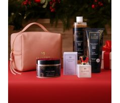 Glantier Exclusive Premium 553 Parfum dámsky 50ml + Telový peeling 300g + Sprchový olej 400 ml + Telové mlieko 200 ml + kozmetická taška darčeková sada