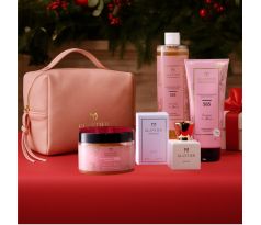 Glantier Exclusive Premium 585 Parfum dámsky 50ml + Telový peeling 300g + Sprchový olej 400 ml + Telové mlieko 200 ml + kozmetická taška darčeková sada