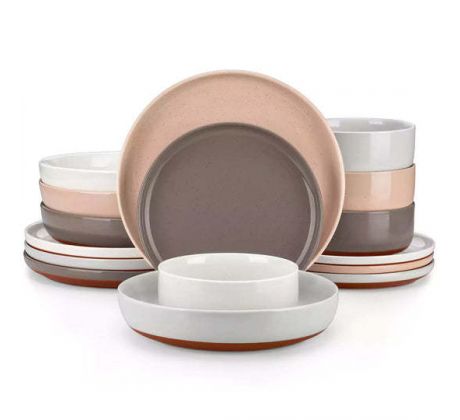 TARA  MULTICOLOR 16 dielna jedálenská kameninová sada