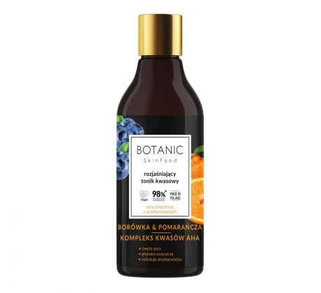 Botanic Skinfood Rozjasňujúce kyselinové tonikum na pleť 250 ml