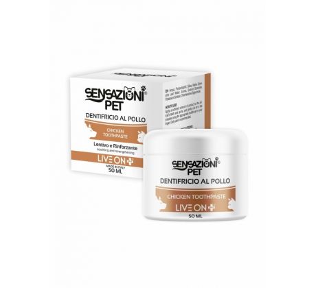 Sensazioni Pet Zubná pasta s kuracou príchuťou 50 ml