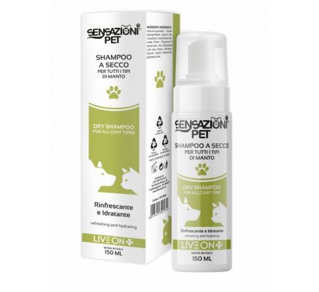 Sensazioni Pet Penový suchý šampón pre psov 150 ml