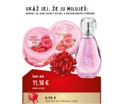 LOVE2 Free Lady Nana edp dámska 50 ml + Pleťový krém proti vráskam Rose Q10 100 ml + Pleťový peeling 5v1 100 ml darčeková sada