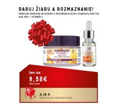 LOVE3 Age pro Vitamín C Nočný pleťový krém 50 ml + Pleťové sérum Hyaluron Vitamin C 20 ml darčeková sada