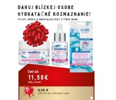 LOVE4 Hyaluron Shot 7 minútová pleťová maska 20 ml + Hydratačné pleťové sérum 30 ml + Hydratačný pleťový krém 50 ml darčeková sada
