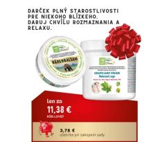 LOVE7 Intenzívny balzam Medvedia sila 100 ml + Krém na nohy s extraktom z viniča 250 ml darčeková sada