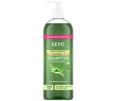 Seyo Hĺbkovo čistiaci šampón Aloe vera & Zelený čaj 750 ml