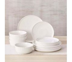 MINA 12 dielna jedálenská sada z porcelánu