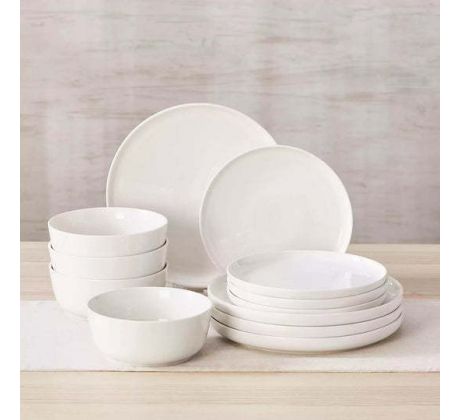 MINA 12 dielna jedálenská sada z porcelánu