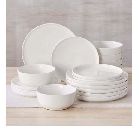 MINA 18 dielna jedálenská sada z porcelánu