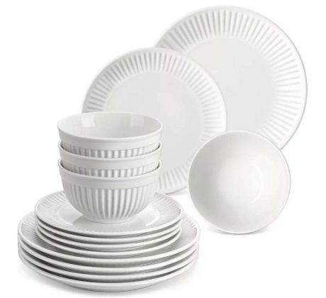 LEILA 12 dielna jedálenská sada z porcelánu