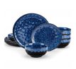 Starry Blue 12-dielna jedálenská kameninová sada