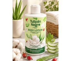 Tulipan Negro Aloe, extrakt z bavlníka & Šípkový olej Telové mlieko 400 ml