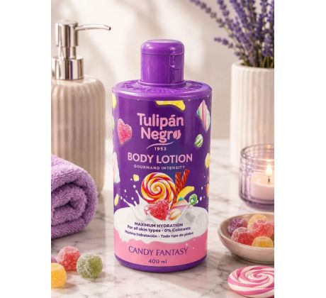 Tulipan Negro Candy Fantasy Telové mlieko 400 ml