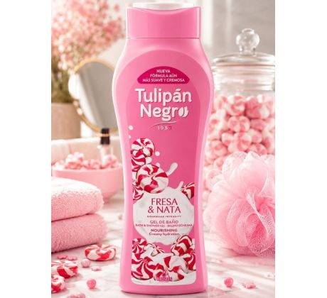 Tulipan Negro Jahody so šľahačkou sprchový gél 650 ml