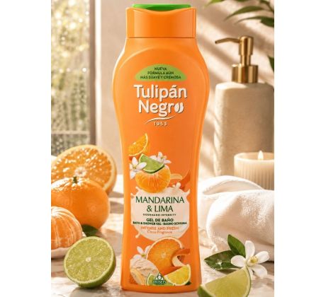 Tulipan Negro Mandarínka & Limeta sprchový gél 650 ml