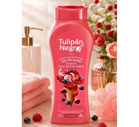 Tulipan Negro Jogurt s lesným ovocím sprchový gél 2v1 650 ml