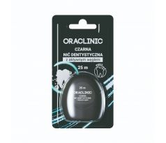 Oraclinic Čierna zubná niť s aktívnym uhlím 25m