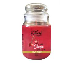 Essential Fragrance Višňa vonná sviečka v skle 510g