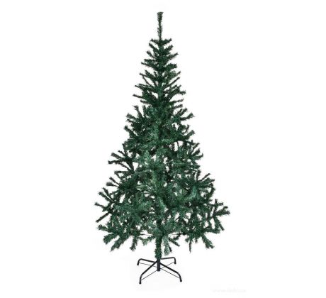 Umelý vianočný stromček Zelený Smrek 210 cm s kovovým stojanom