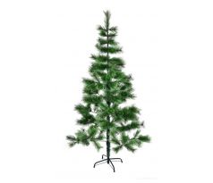 Umelý vianočný stromček Zelená borovica 210 cm s kovovým stojanom